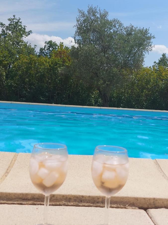 Logement D'Exception Pres Du Colorado Provencal Dans Une Residence Au Calme Avec Piscine Offrant Une Vue Imprenable Sur Le Luberon Depuis Sa Terrasse Viens Eksteriør billede